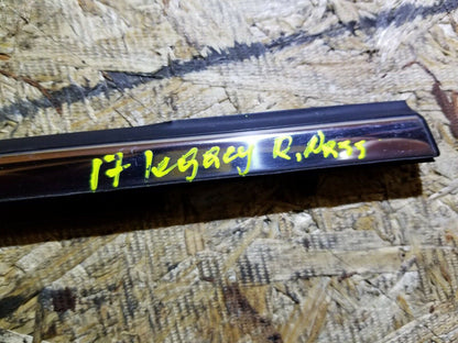 15 16 17 Subaru Legacy Sedan Rear Door Window Belt Seal Molding OEM