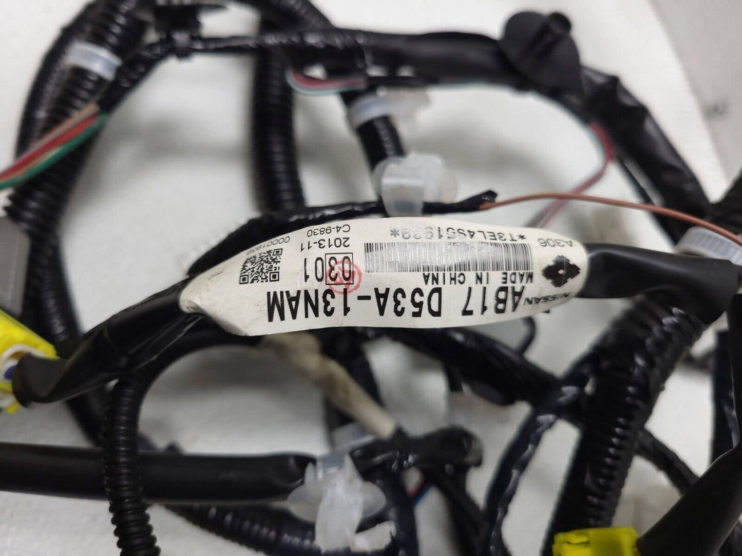 2014 2015 Infiniti Q60 Coupe Interior Body Wire Harness Passenger Side Right OEM