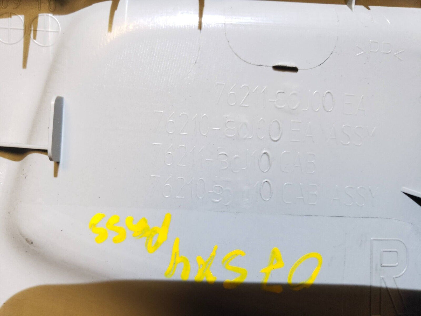 2007 - 2013 Suzuki SX4 B Pillar Upper Trim Cover Right Passenger Side OEM