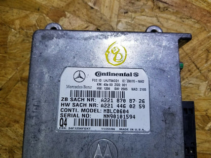 07 2007 Mercedes Benz Ml 350 Voice Communication Control Module OEM #8