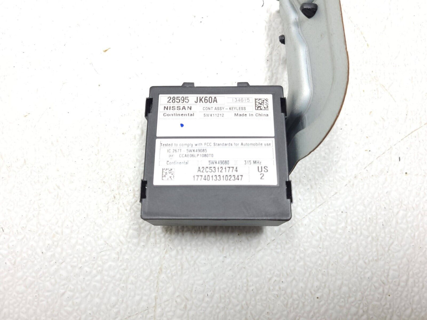 2014 2015 Infiniti Q60 Coupe Theft Locking Control Module 28595-jk60a OEM
