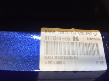 07 08 09 10 11 BMW E90 328xi Roof Shark Fin Antenna Blue OEM 9111314