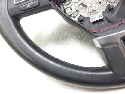 09 10 11 12 Volkswagen Cc Steering Wheel Black Leather OEM