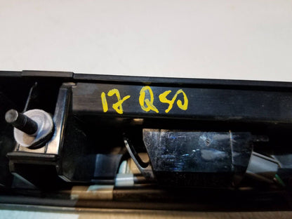 15 16 17 18 19 Infiniti Q50 Trunk Lid Chrome Molding License Plate Light Cam OEM