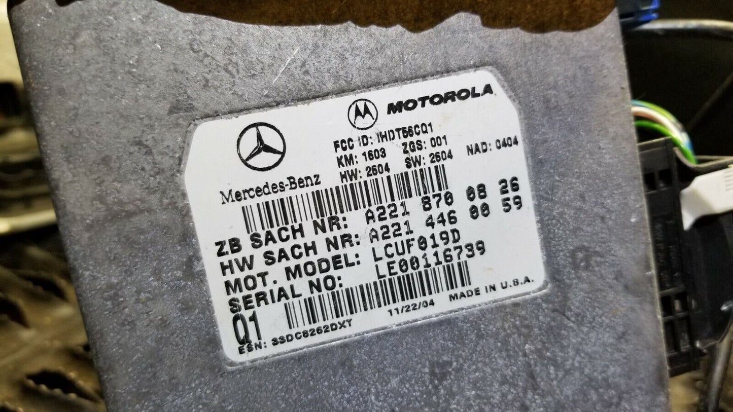 05 2005 Mercedes-benz Sl500 Voice Phone Control Communication Module Unit OEM 7