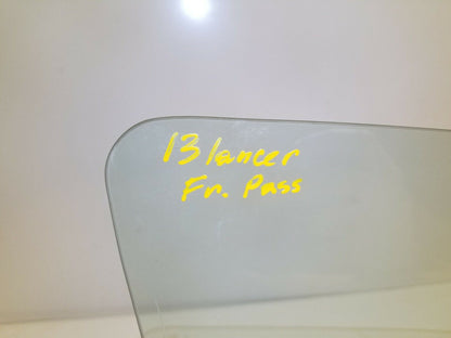10 11 12 13 14 15 Mitsubishi Lancer Front Right Passenger Door Window Glass OEM