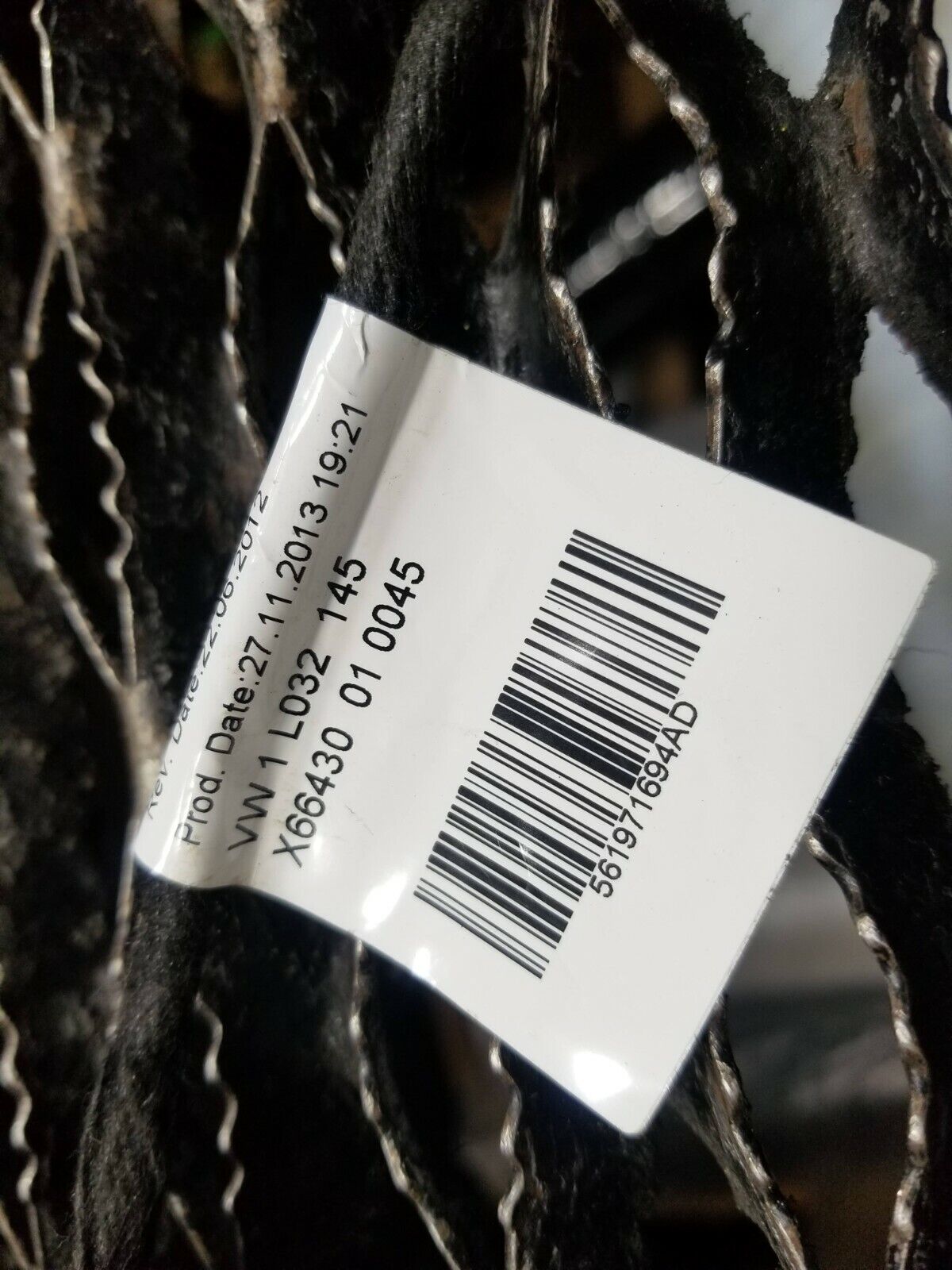 10 11 12 13 14 VW Passat Rear Right Passenger Door Wire Harness OEM 41k