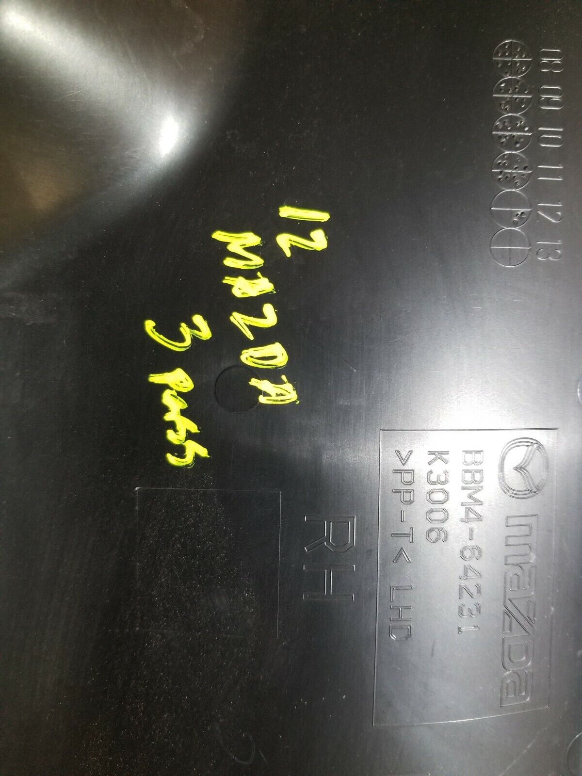 10 11 12 13 Mazda 3 Passenger Center Console Trim Bbm4-64231 OEM