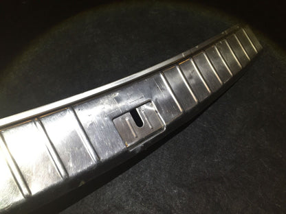 03 04 05 06 Porsche Cayenne Rear Trunk Sill Chrome Scuff Plate Luggage Panel OEM