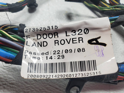 06 07 08 09 Range Rover Sport Front Left Driver Door Wire Harness OEM