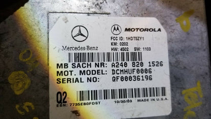 2003-2006 Mercedes W220 S430 S500 Motorola Voice Control Module OEM N16