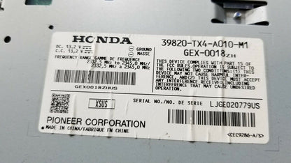 13 14 15 Acura RDX Sirius Xm Sattelite Receiver Module 39820-tx4 OEM