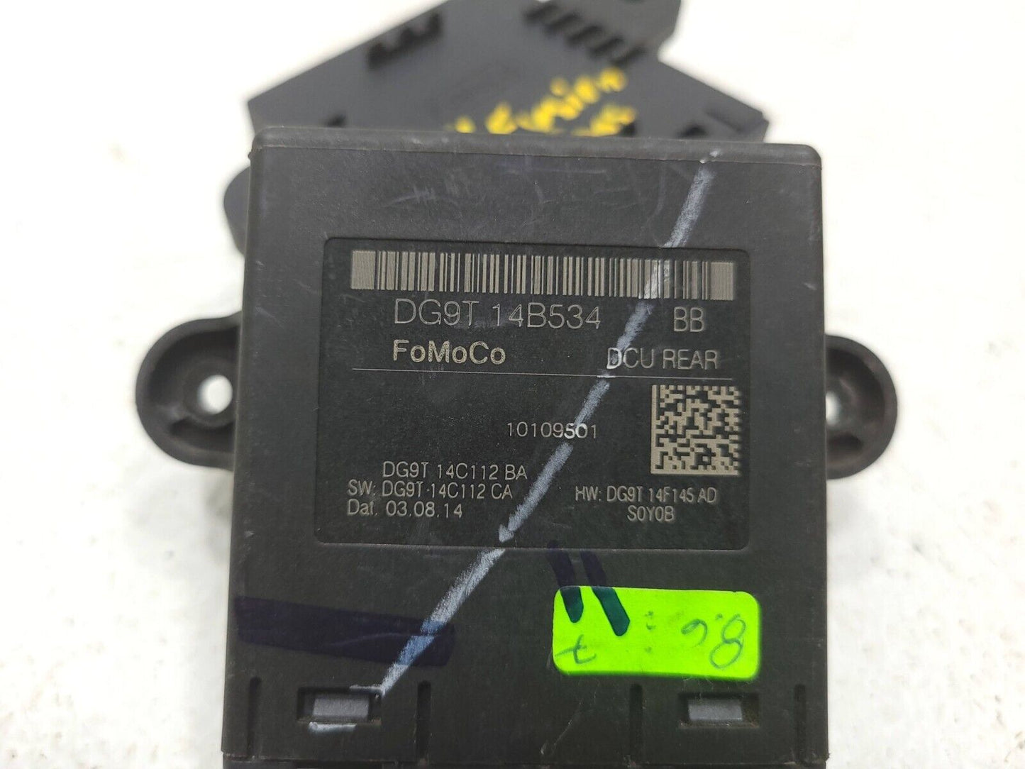 13 14 15 16 Ford Fusion Rear Door Control Module Pair Dg9t-14b534-bb OEM