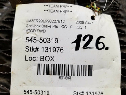 07 08 09 Mazda Cx-7 FWD Anti Lock Brake ABS Pump Module Eg23437a0 OEM #126