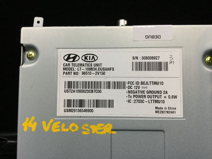 12 13 14 15 16 17 Hyundai Veloster Communication Ecu Ecm Computer 965102v150 OEM
