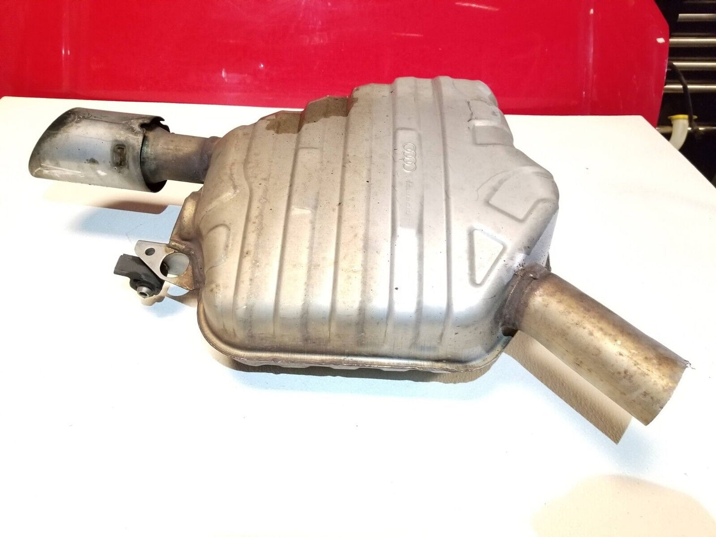 12 13 14 15 Audi A6 C7 3.0t Rear Exhaust Muffler Right Passenger Side OEM