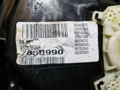 13 14 15 16  Dodge Dart Rear Right Passenger Door Window Regulator Panel Ome 76k