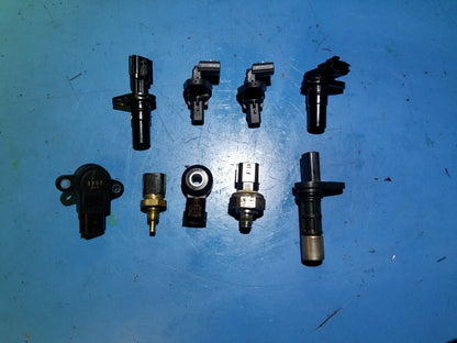16 17 18 19 Nissan Sentra Oil Pressure Temp Knock Cam Crank Sensors 9pcs OEM 49k