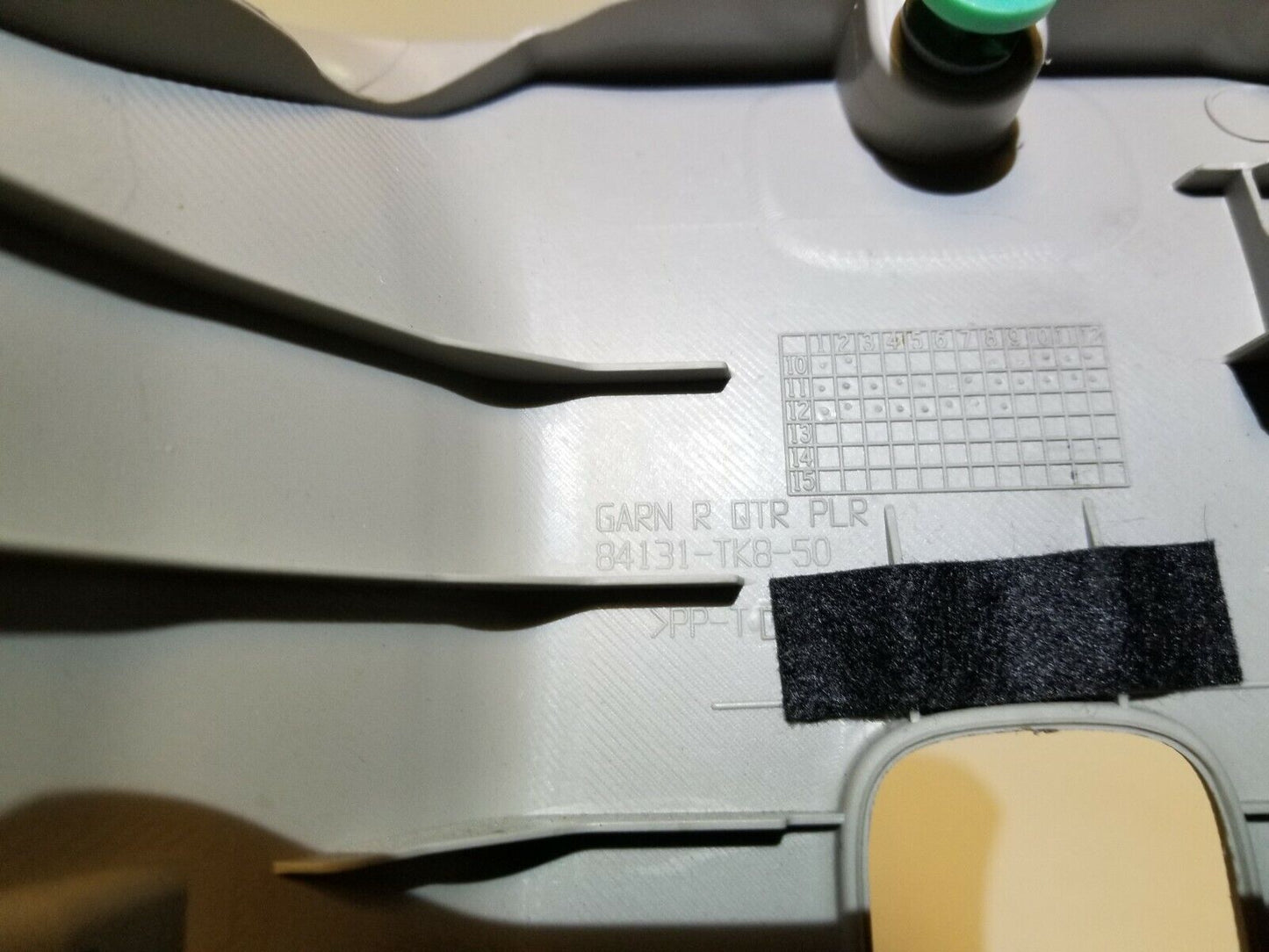 11 12 13 Honda Odyssey Right Rear Passenger Side Upper C Pillar Trim Cover OEM