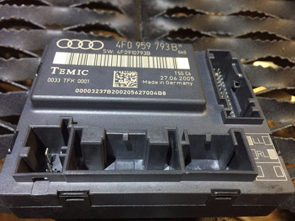 05 06 07 08 Audi A6 C6 Front Driver Door Window Control Module OEM 4f0959793