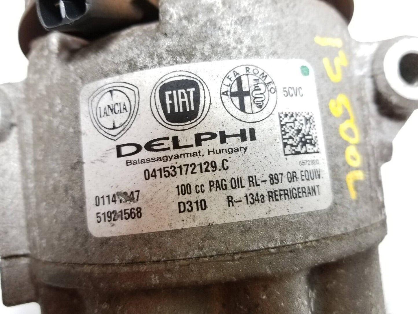 14 15 16 17 Fiat 500l AC Compressor 51921568 OEM