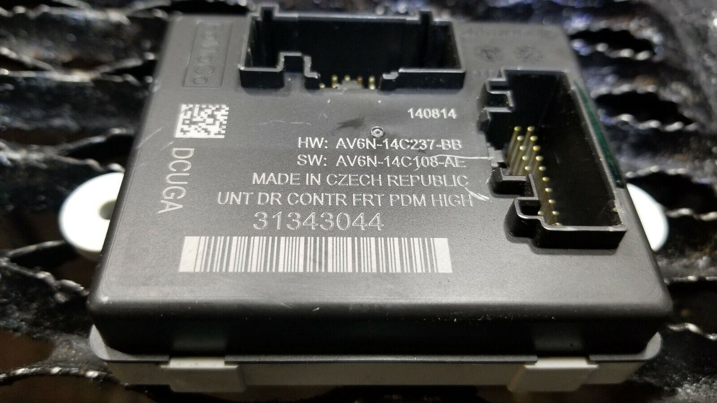 14 15 16 17 Volvo S60 Ecu Front Pass Door Control Module 31343044 OEM 42k