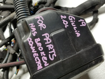 17 18 19 Alfa Romeo Giulia 2.0l Fuse Box Wire Harness OEM