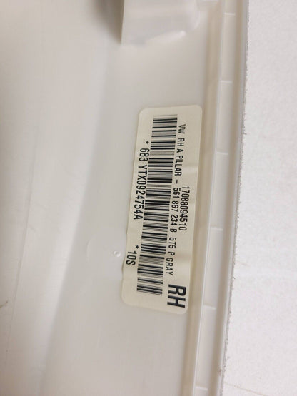 12-19 Volkswagen Passat A Pillar Trim Cover Passenger Side Right OEM