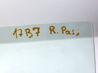 12-19 Volkswagen Passat Rear Door Window Glass Passenger Side Left OEM