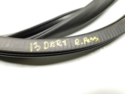 13 14 15 16 Dodge Dart Rear Right Pass Door Wetherstrip Seal OEM 52k Miles