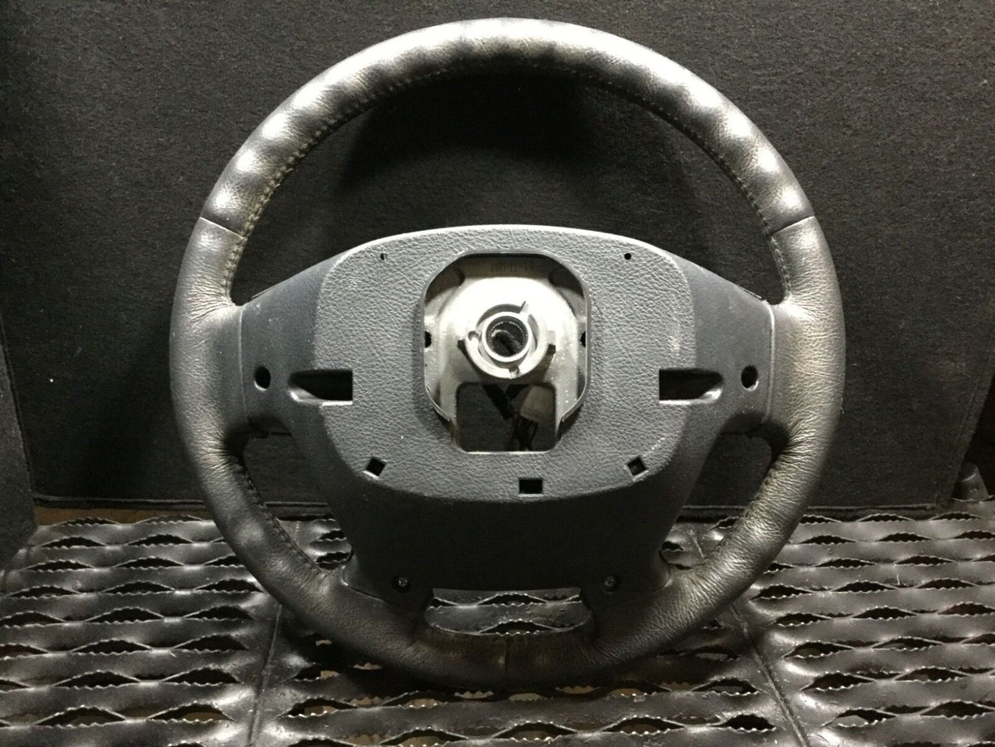 07 08 09 10 11 12 Hyundai Veracruz Steering Wheel Black Leather OEM