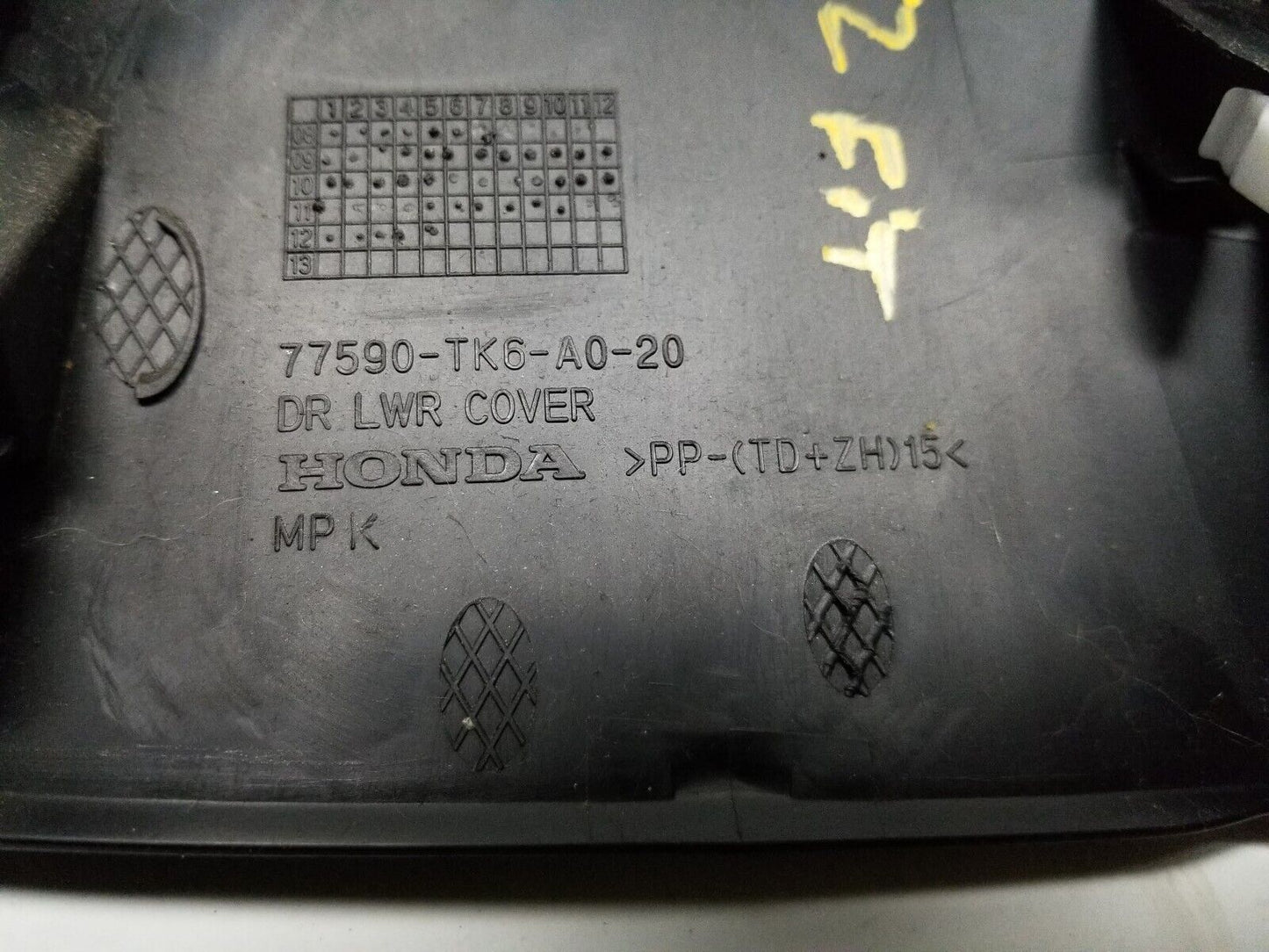 09 10 11 12 13 14 Honda Fit Instrument Panel Dash Knee Boolster Right Pass OEM