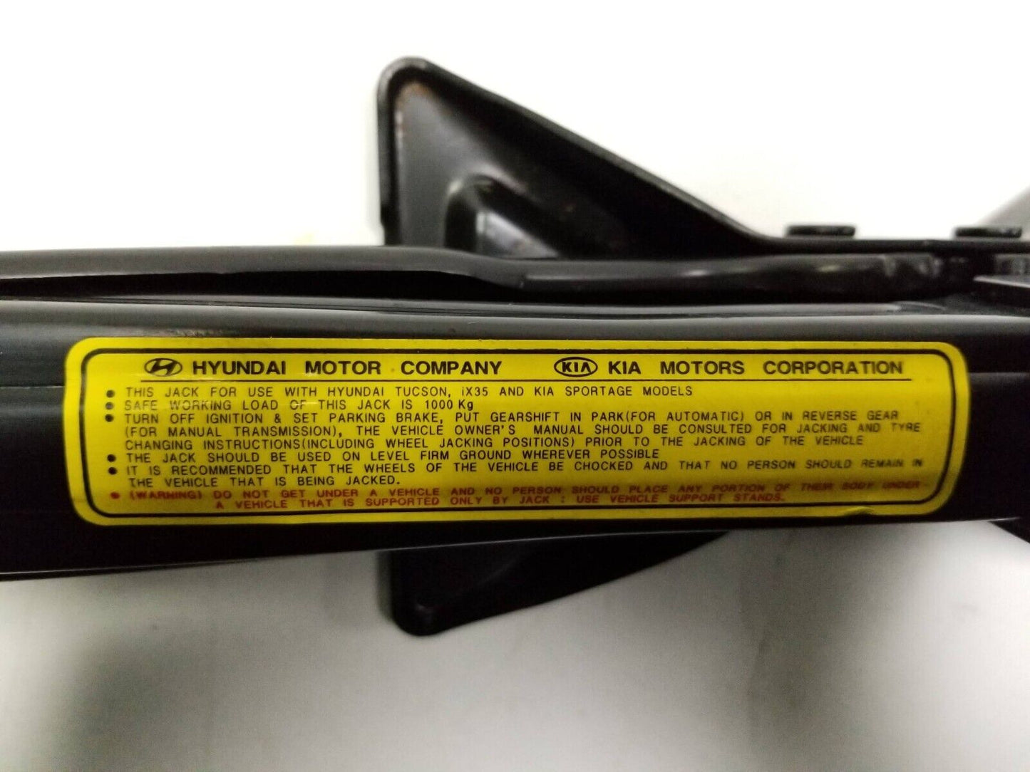 2010 - 2015 Hyundai Tucson Spare Tire Lift Jack OEM