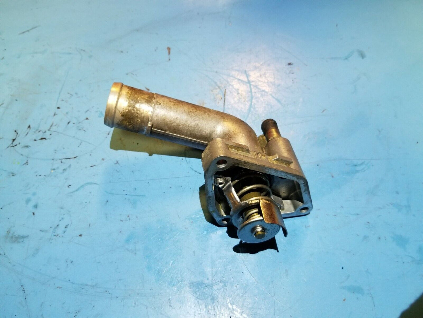 03 04 05 06 Nissan Maxima Coolant Water Outlet W/ Thermostat OEM 110k Miles