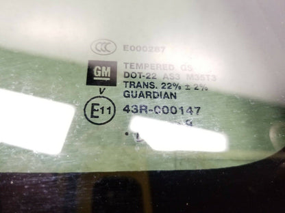 08 09 10 11 12 13 14 Escalade Rear Left Driver Quarter Window Glass OEM
