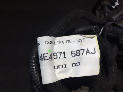 03 04 05 06  Audi A8 D3 Rear Left Driver Door Wire Harness 4e4971687 OEM