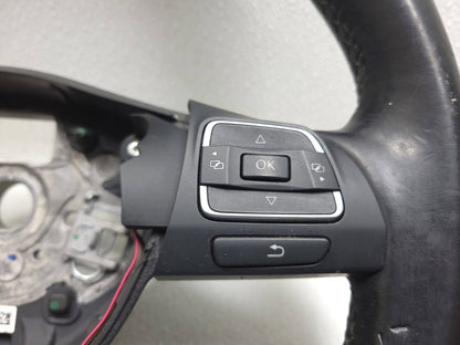 09 10 11 12 Volkswagen Cc Steering Wheel Black Leather OEM