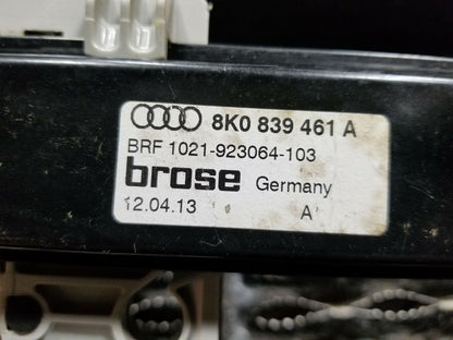 2013 2014 2015 2016 Audi A4 B8 Rear Left Driver Door Window Regulator OEM