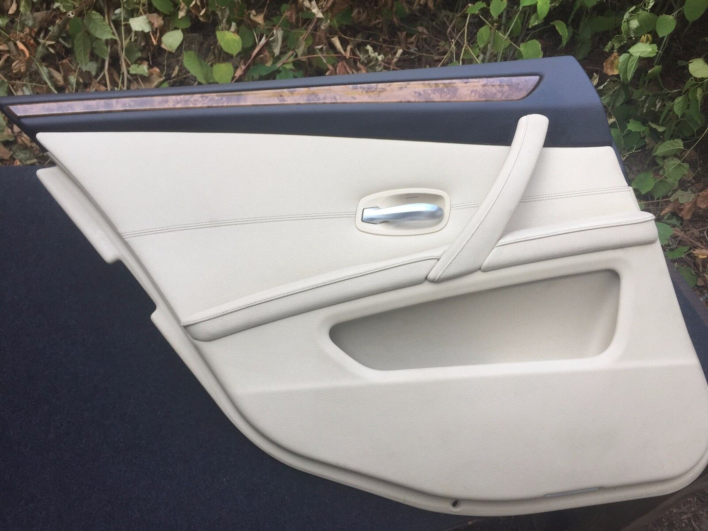 07 08 09 10 BMW 528ix E60 Rear Left Door Trim Panel Driver Side OEM