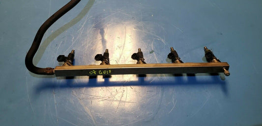 06 07 08 09 Volkswagen Golf Rabbit 2.5l Fuel Rail W/ Ejectors OEM