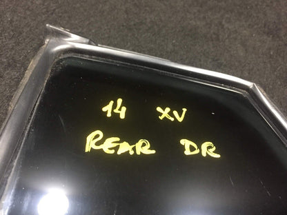 13 14 15 Subaru Xv Crosstrek Rear Door Quarter Window Glass Driver Side Left OEM
