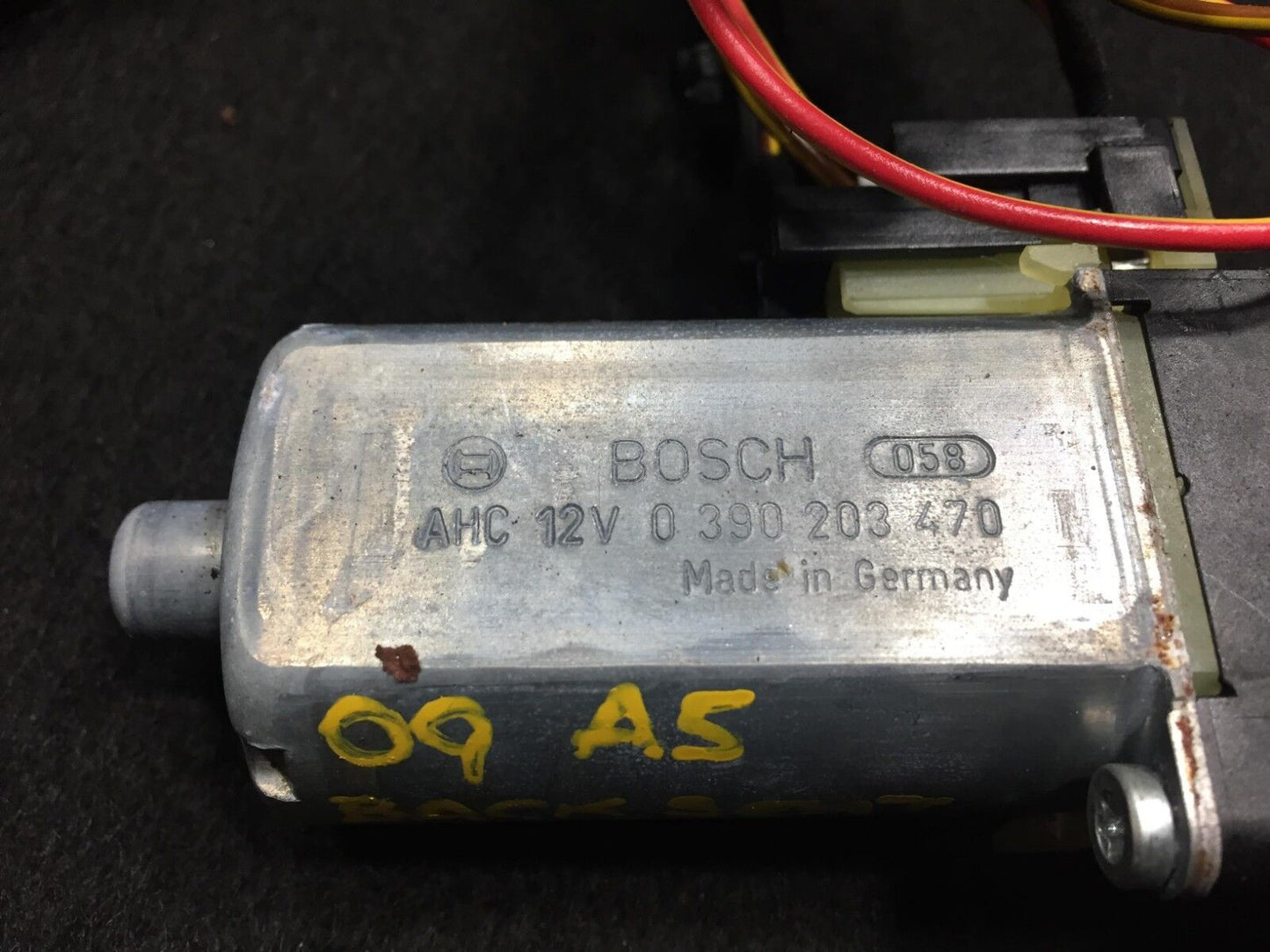 08 09 10 11 Audi A5 Front Right Pass Back Seat Tilt Motor W/ Wire Harness OEM