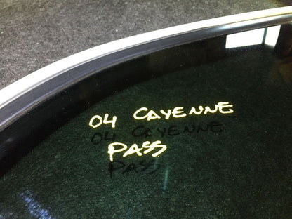 03 04 05 06 Cayenne Porsche Rear Right Pass Side Quarter Window Glass OEM