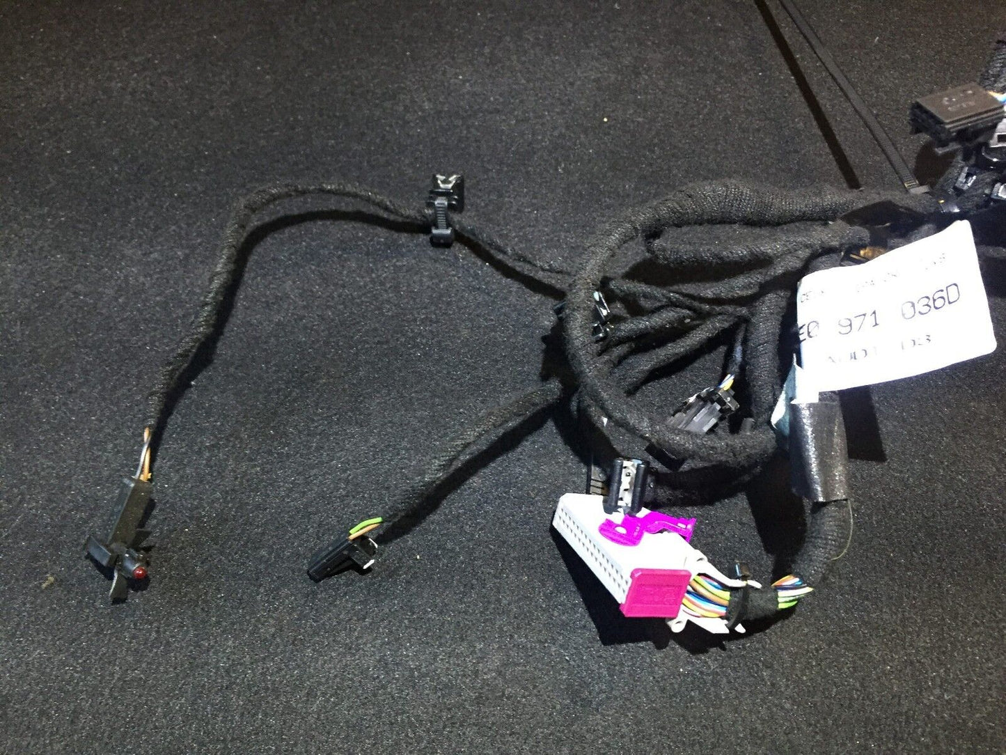 03 04 05 06 Audi A8 D3 Front Left Driver Door Wire Harness 4e0971036 OEM