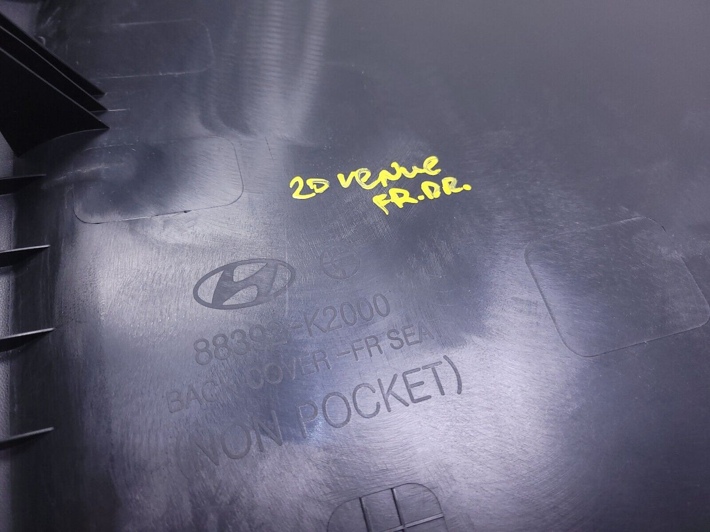 20 21 22 Hyundai Venue Front Driver Seat Back Cover Panel OEM