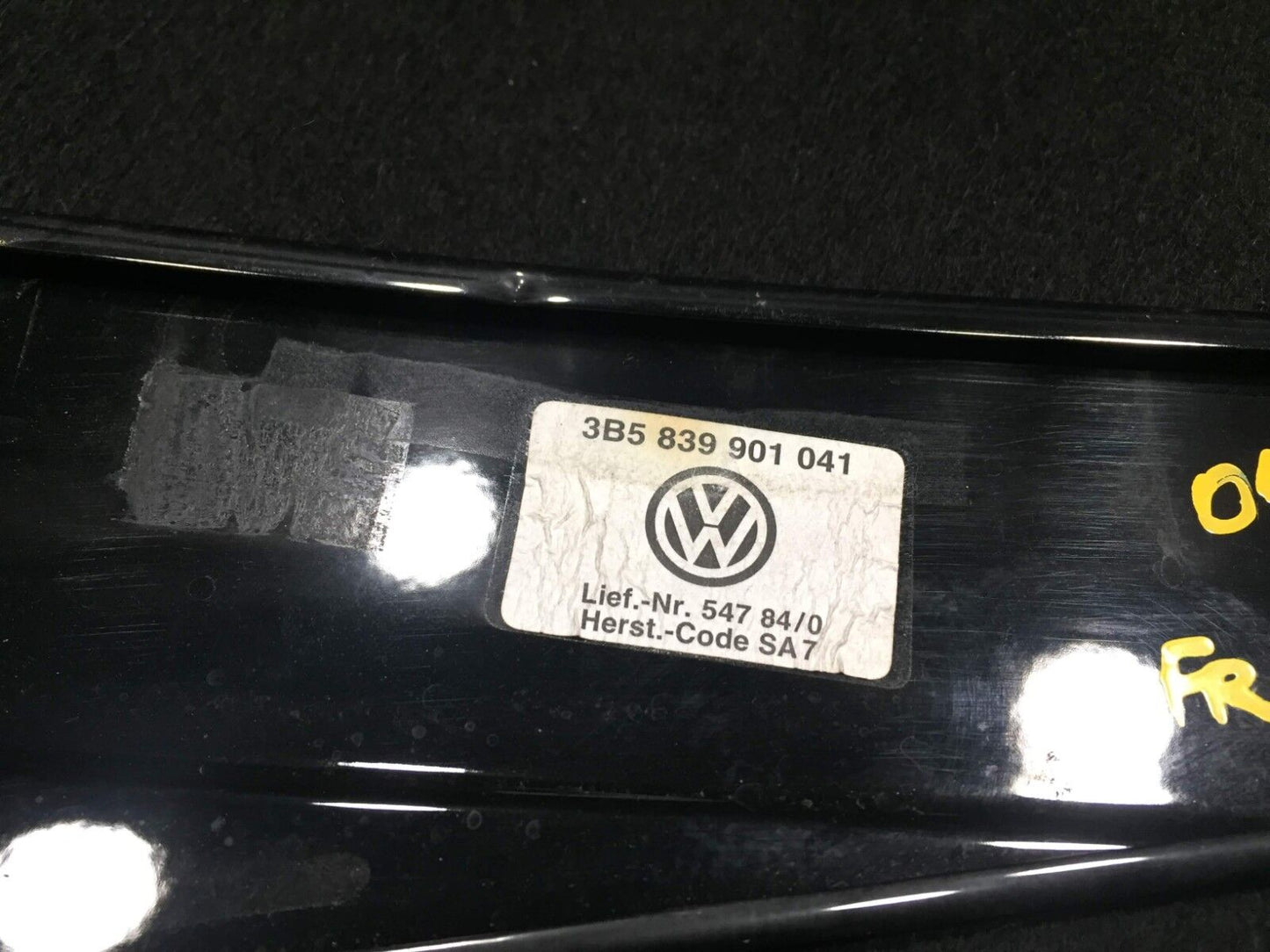 02-05 VW Passat Sedan Front Left Driver Exterior Door Pillar B Trim OEM D23