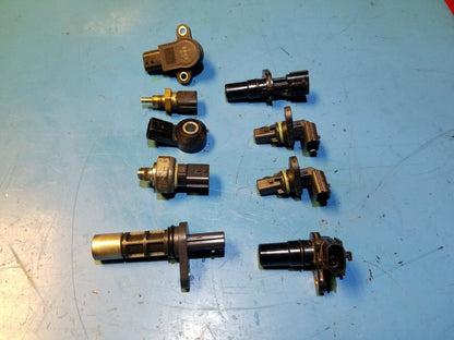 16 17 18 19 Nissan Sentra Oil Pressure Temp Knock Cam Crank Sensors 9pcs OEM 49k
