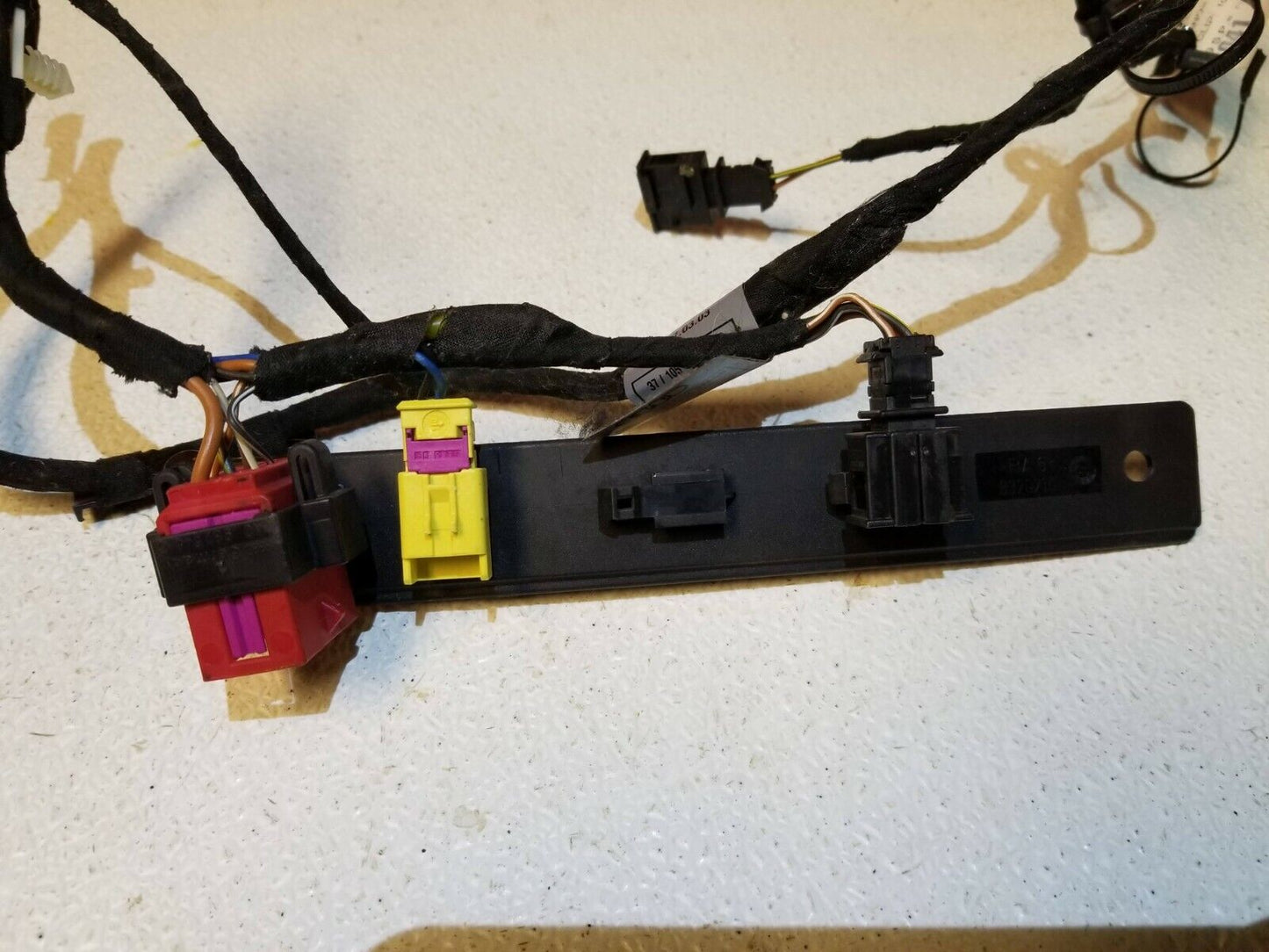 04 05 06 07 Audi A8 Rear Seat Wire Harness Left & Right Pair OEM