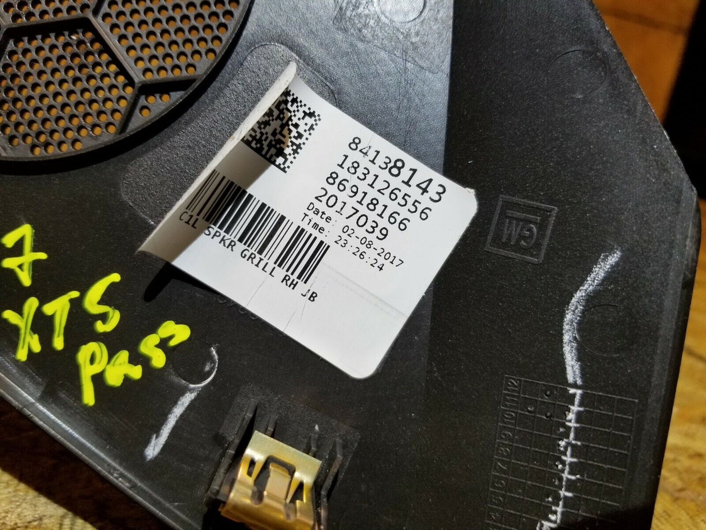 17 18 19 20 Cadillac Xt5 Dash Speaker Cover Right Passenger Side OEM 34k