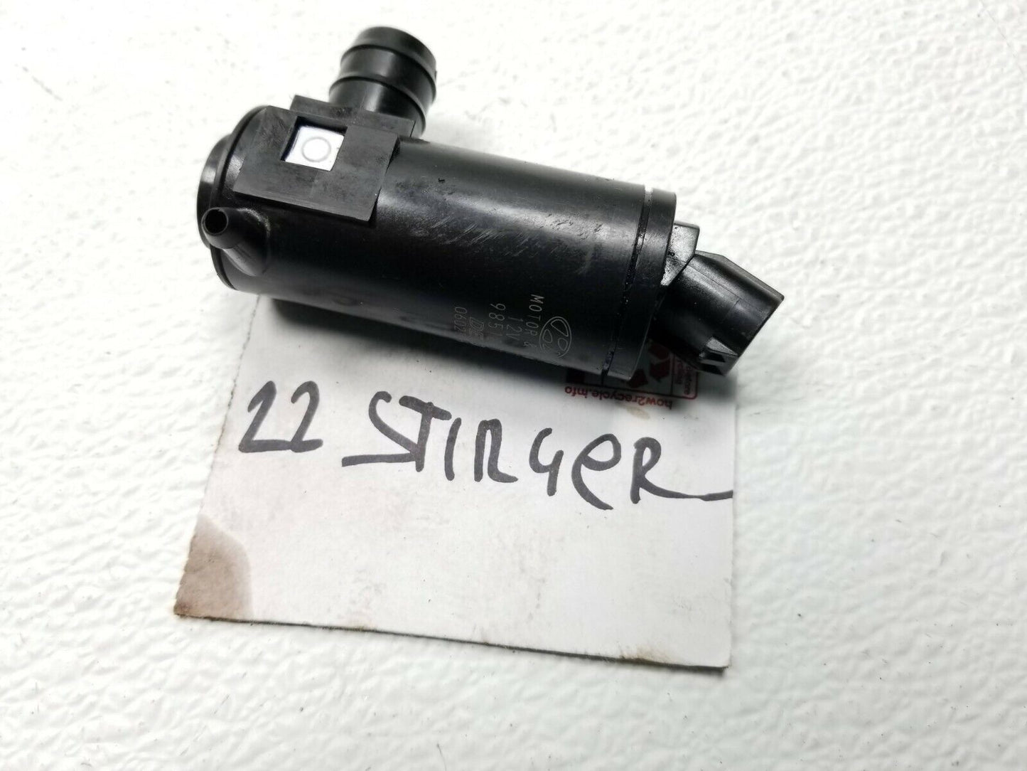 21 22 Kia Stinger Windshield Washer Pump OEM 312 Miles
